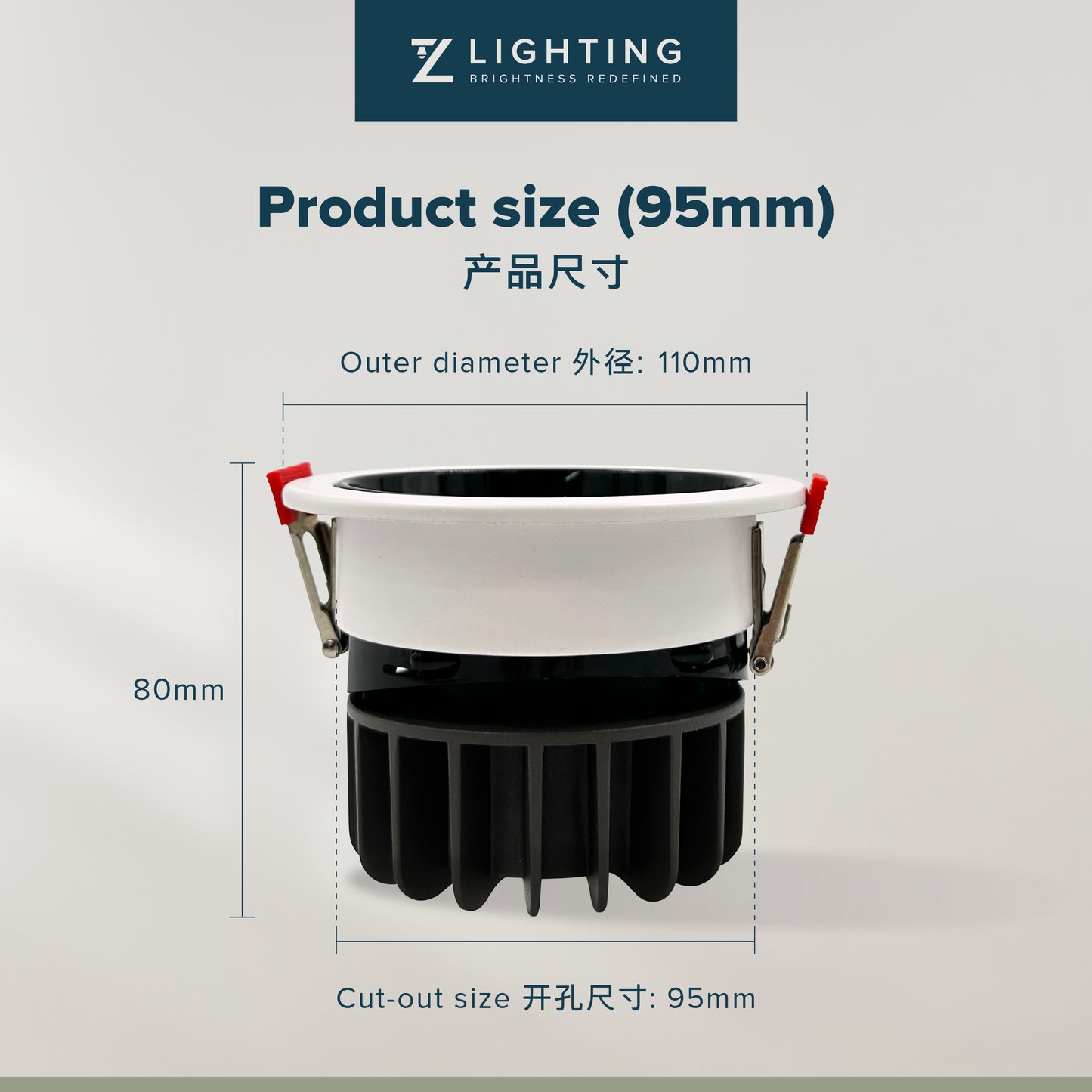 Anti-glare Eyeball｜Tri-colour / Single Colour 防眩光氛围嵌灯｜三色切换 / 单色